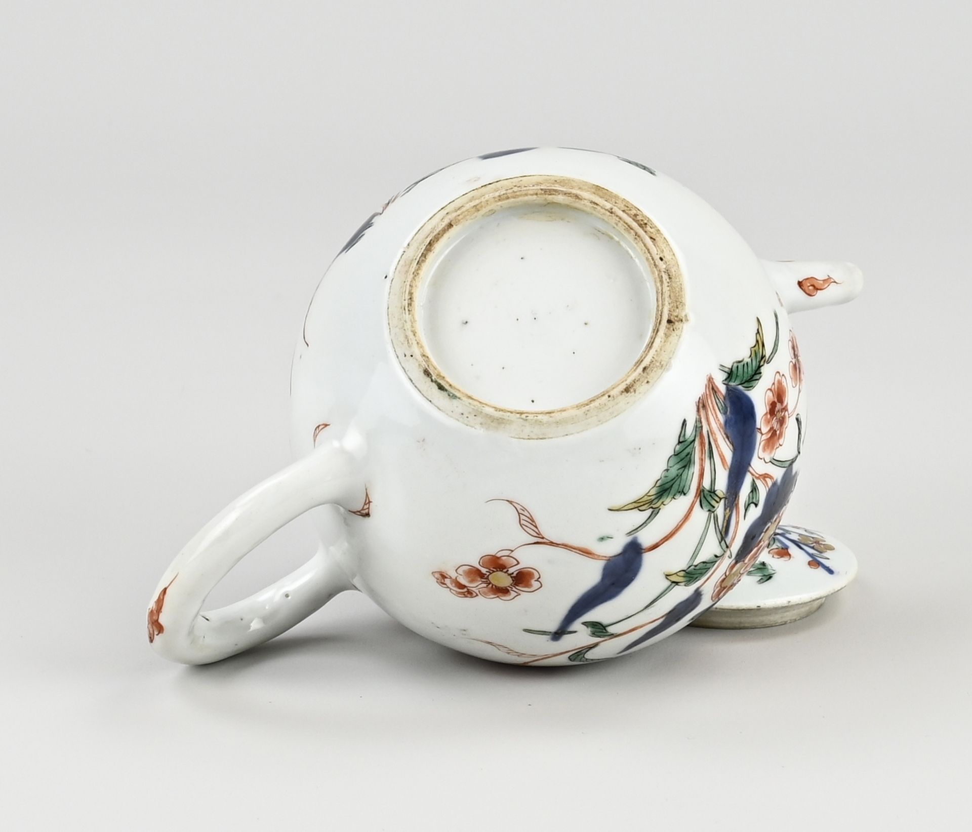 18th century Chinese Imari teapot Ø 10 cm. - Image 3 of 3