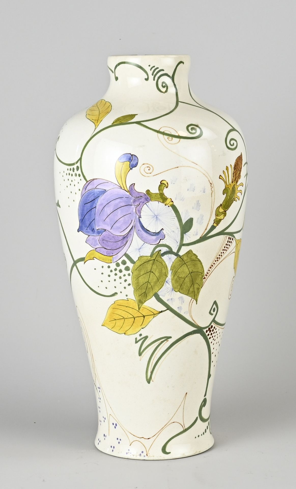 Platelen vase, H 31 cm. - Image 2 of 3