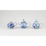Three 18th century Chinese teapots