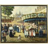 Venmans , Fair with merry-go-round and figures