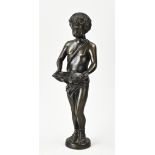 Bronze figure, H 42 cm.