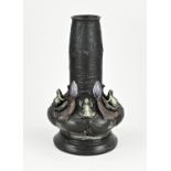 Bronze vase, H 32.5 cm.