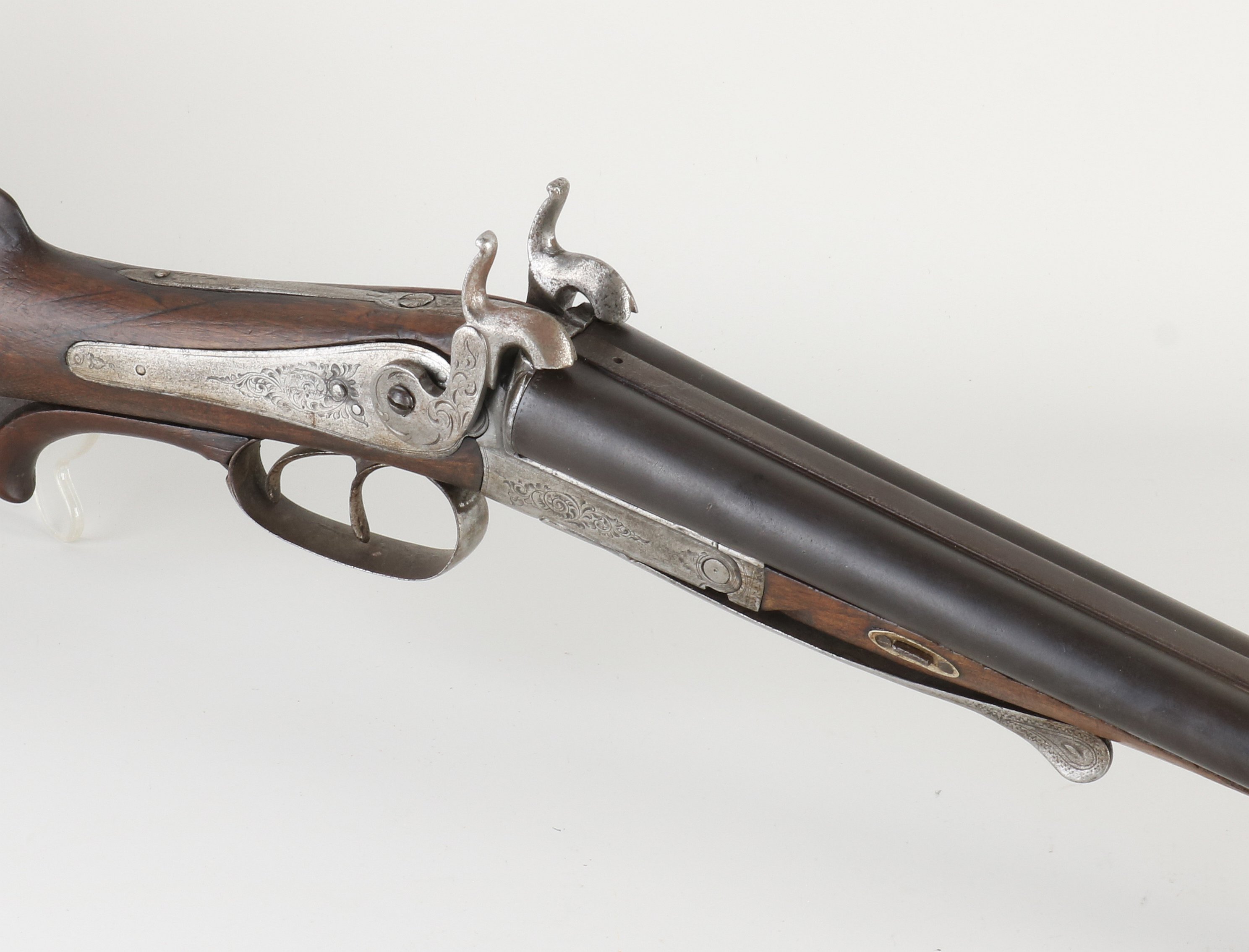 Antique pinfire rifle, L 76 cm. - Bild 2 aus 2