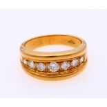 Gold ring with diamond