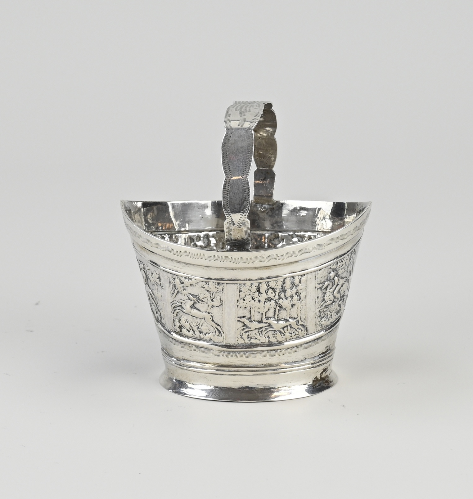 Silver tray with presentation