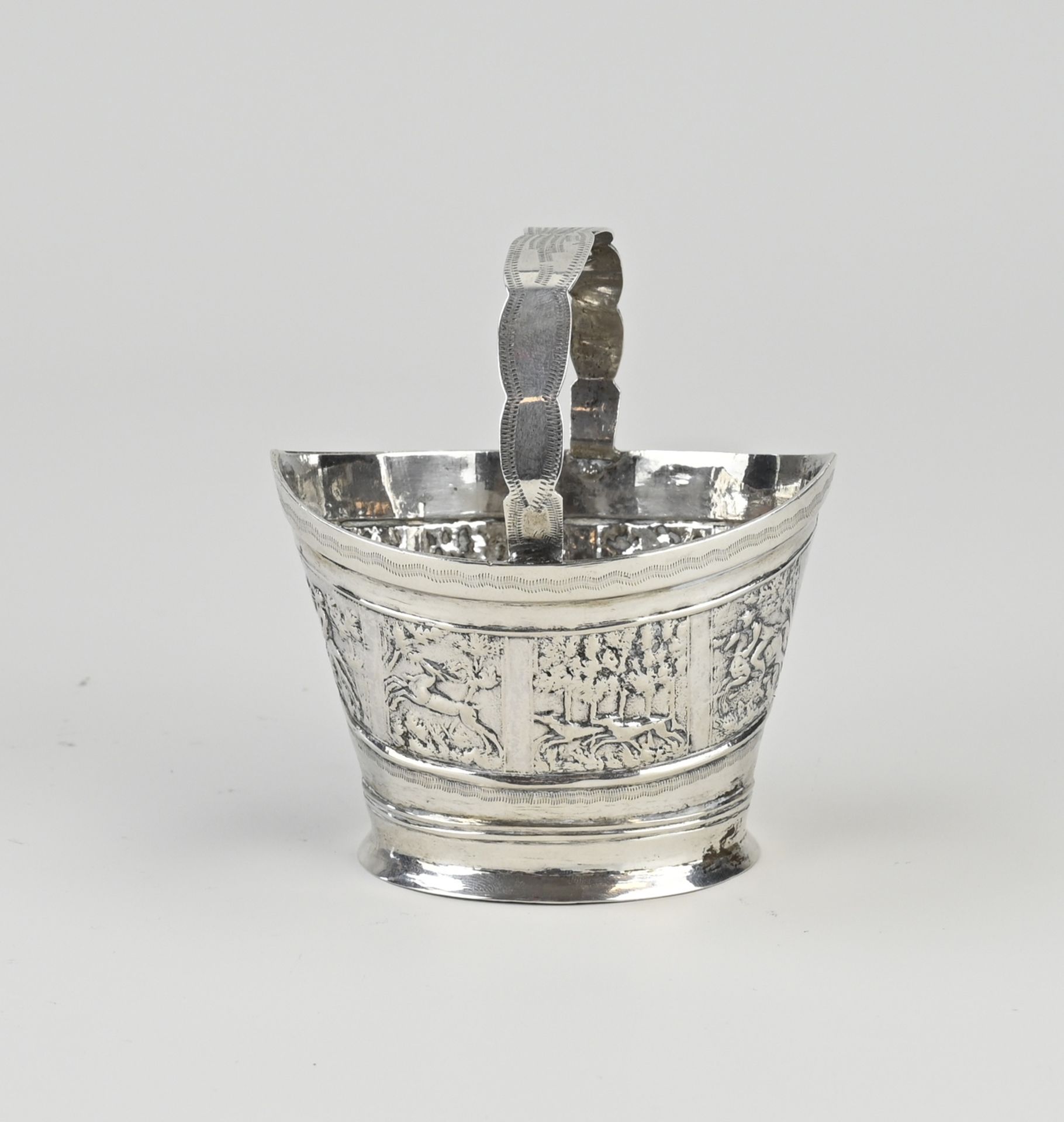 Silver tray with presentation