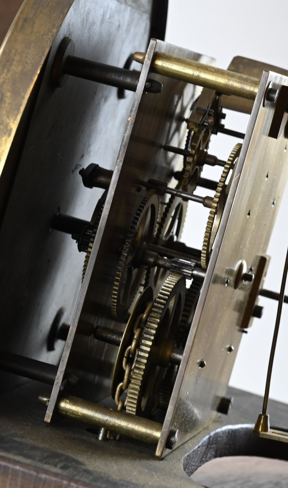 German longcase clock + polyphon music - Image 5 of 6