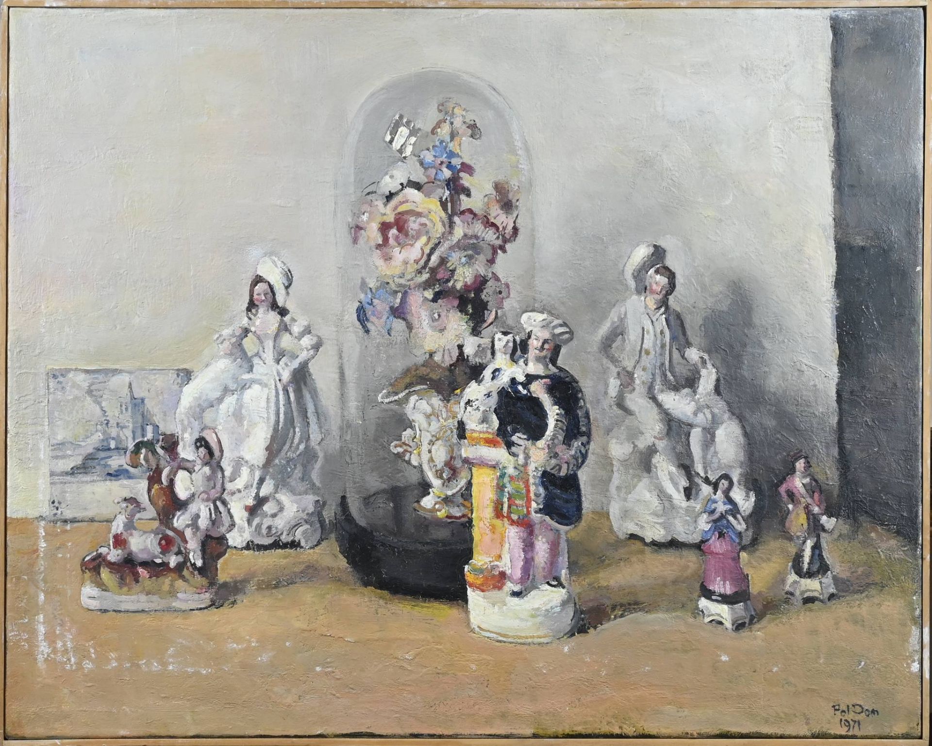 Paul Dom, Still life with porcelain figures