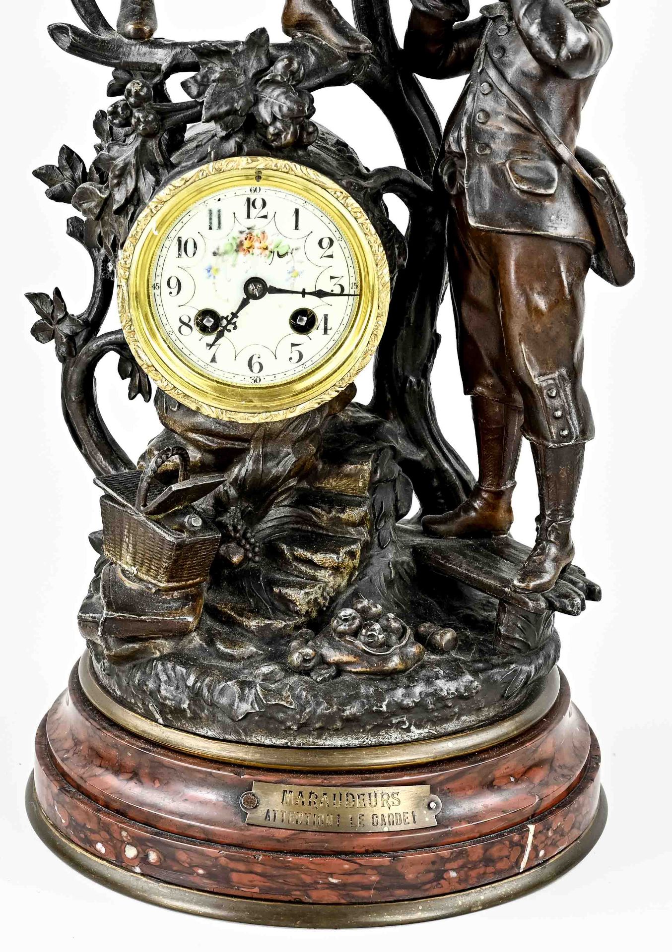 Antique French mantel clock - Image 2 of 3