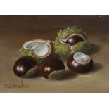 C. Cornelisz , Still life with chestnuts