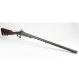 Antique double barrel shotgun, L 115 cm.
