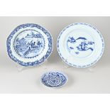 Three 18th century Chinese dishes