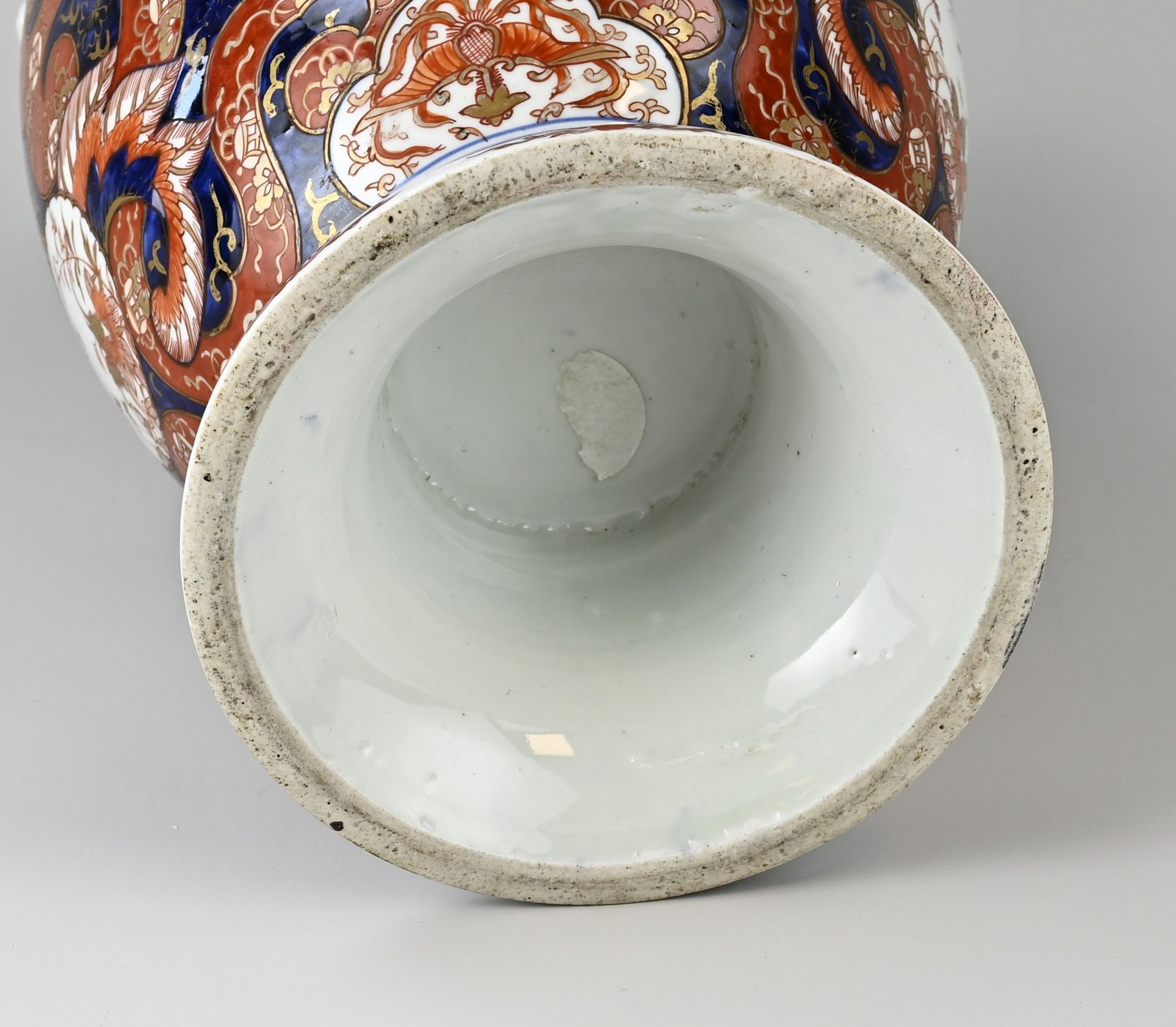Japanese Imari vase, H 46 cm. - Image 2 of 2