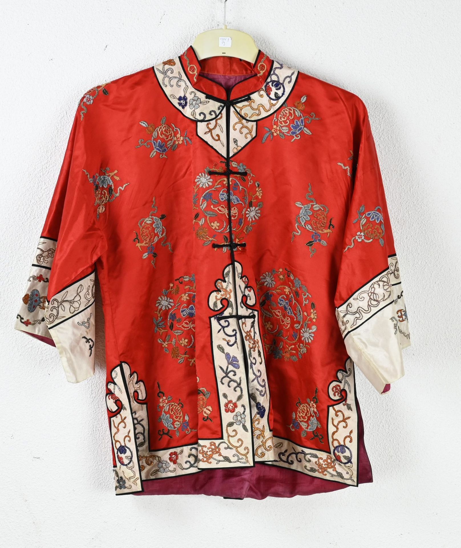 chinese silk coat