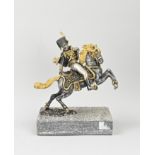 Bronze figure, Cavalryman on horseback