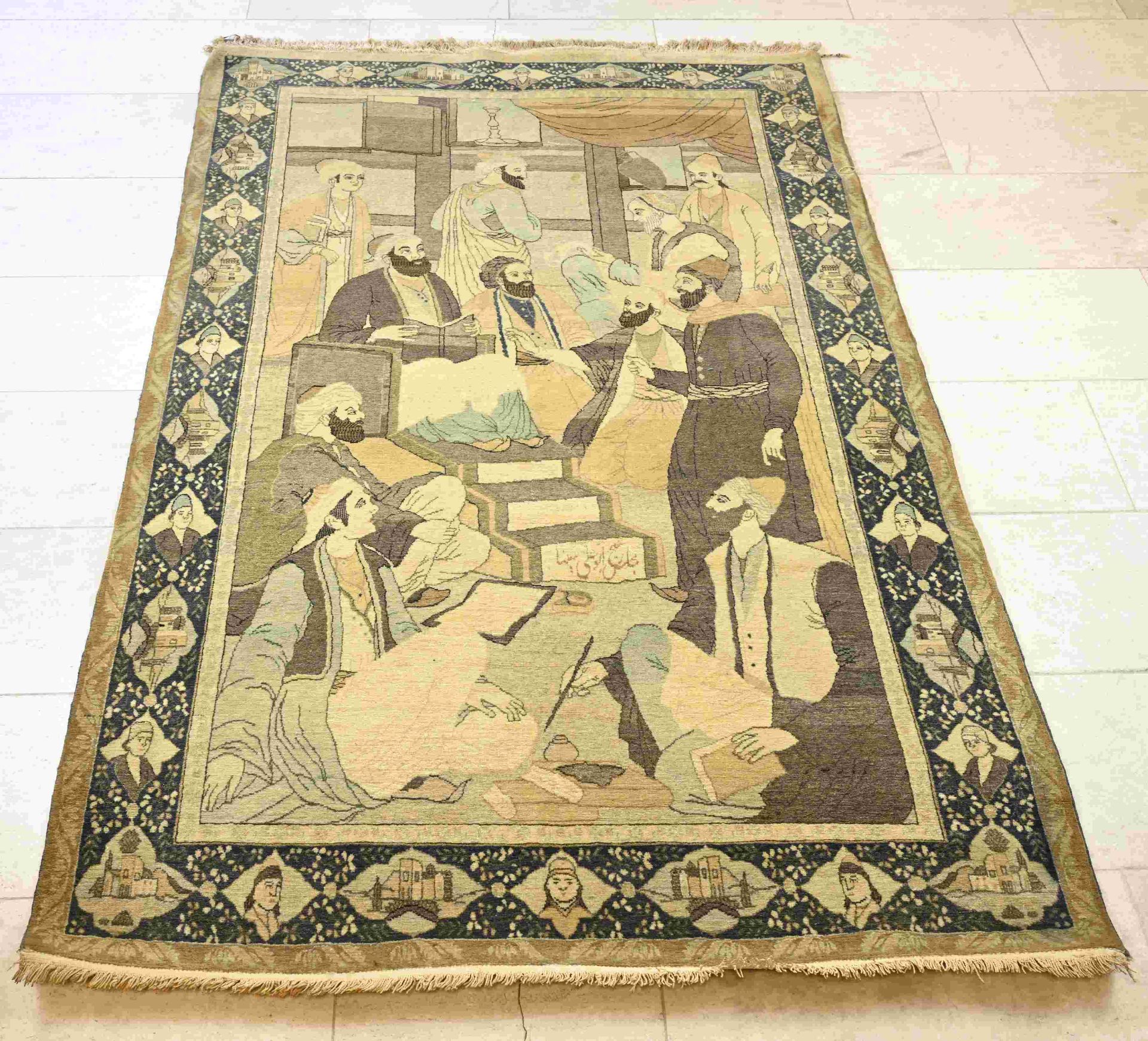 Old Persian rug, 210 x 134 cm.