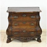 18th century oak chest of drawers