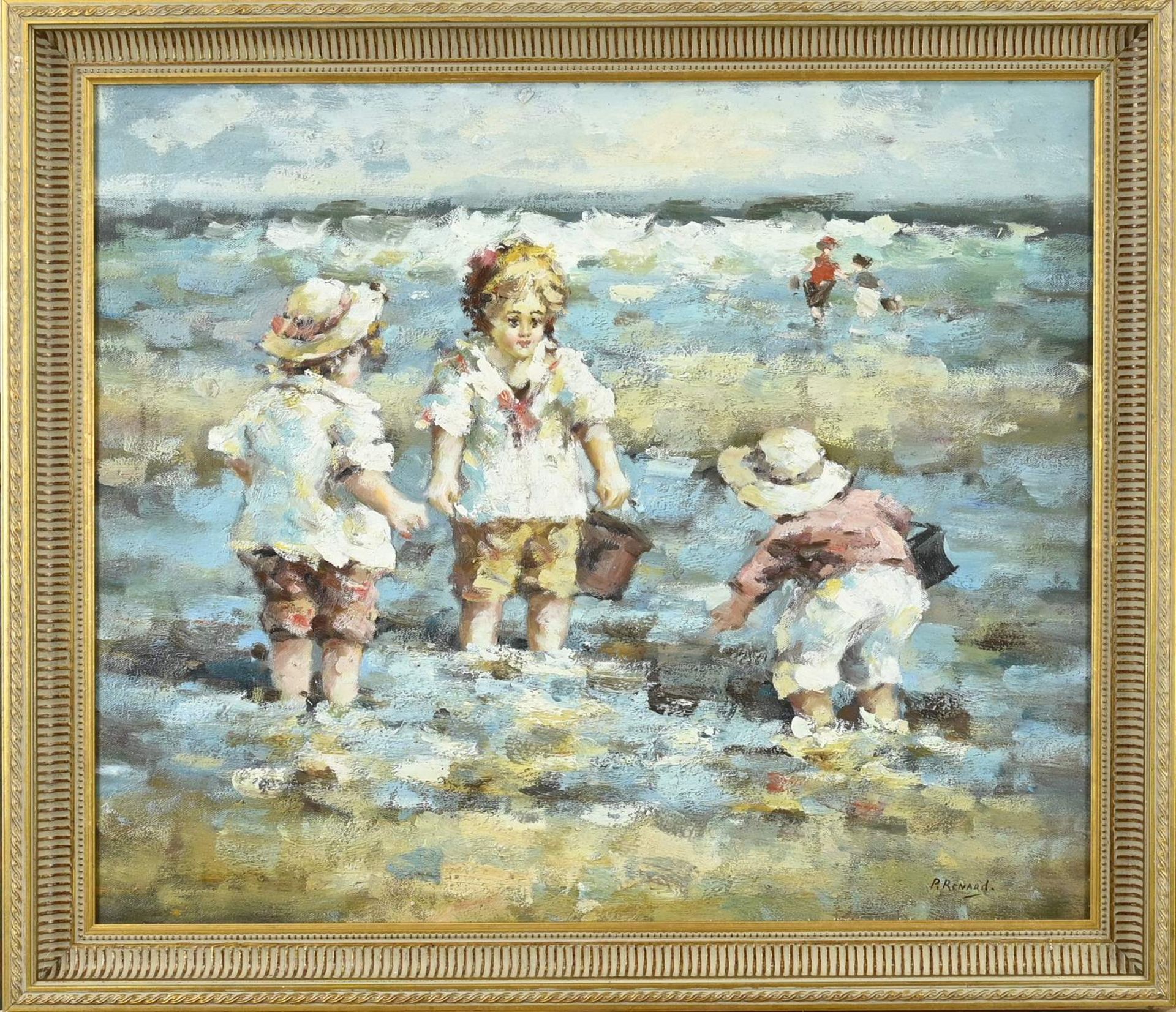 R. Renard, Children playing on the beach