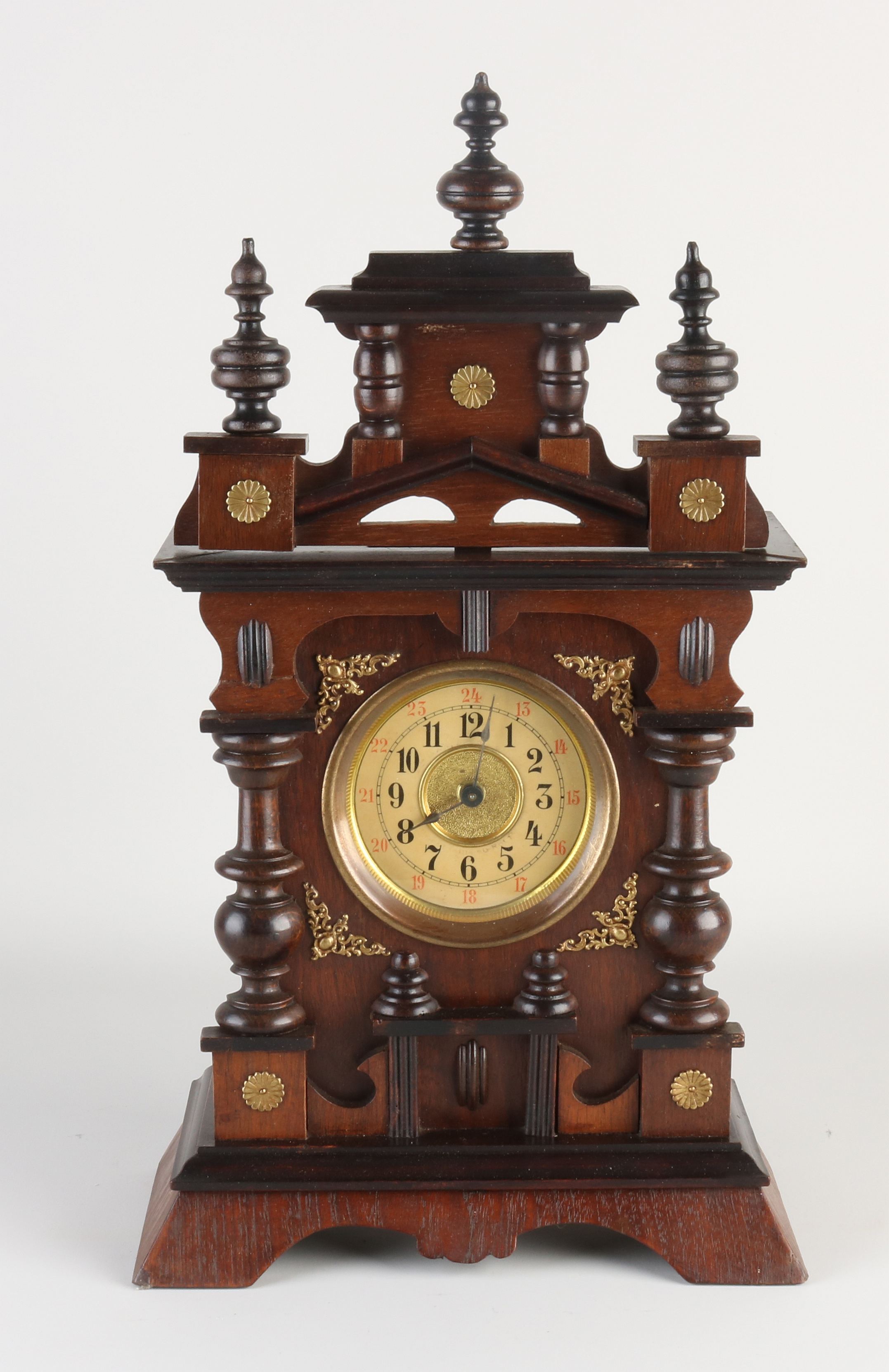 Antique German table clock, 1900