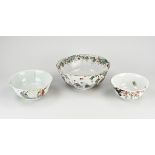 Three rare Chinese bowls Ø 17.6 - 26 cm.