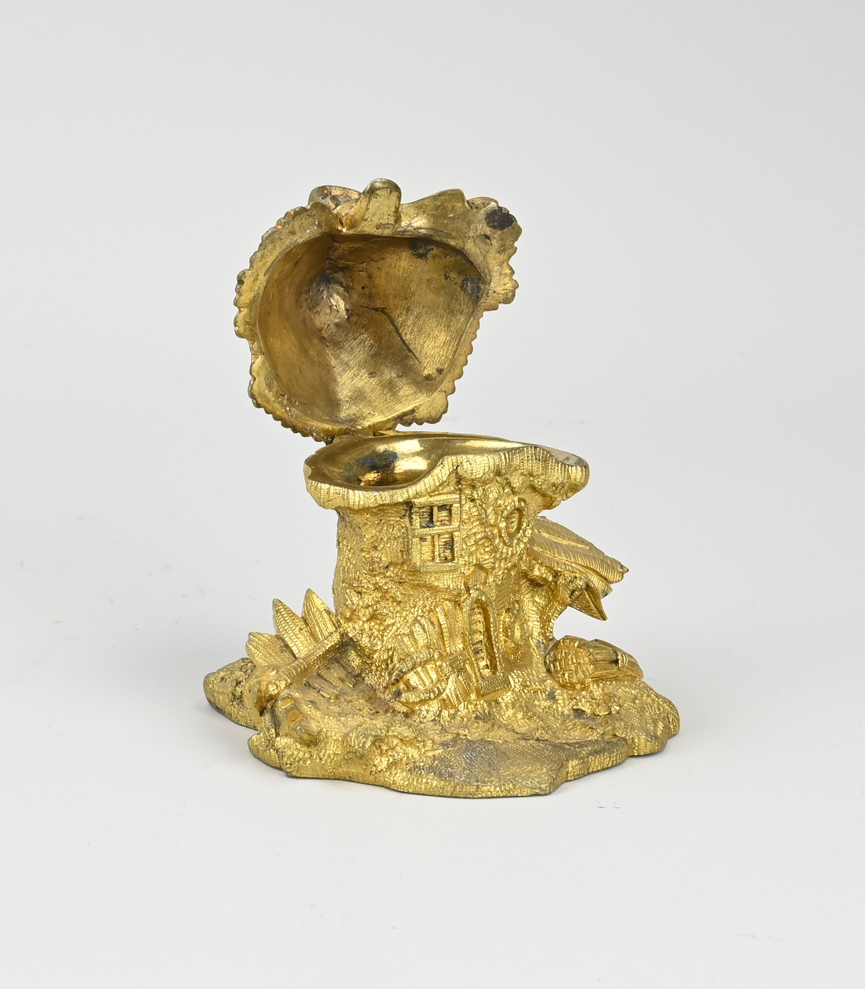 Signed Russian inkwell, H 10 cm. - Image 2 of 3
