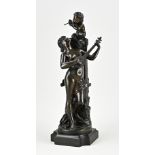 Antique French bronze figure, H 51 cm.