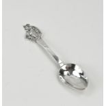 Silver birth spoon