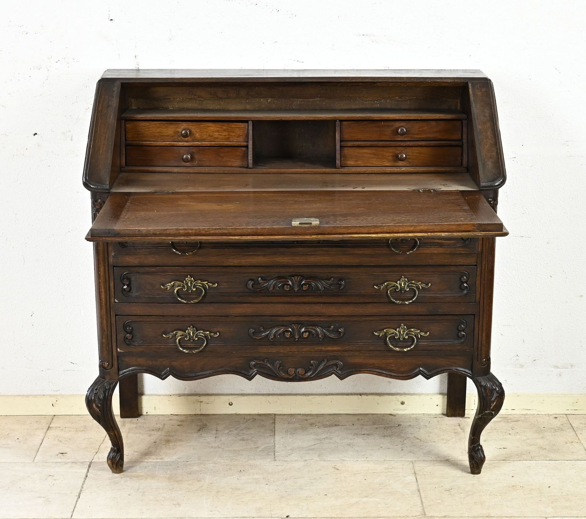 Secretary with carving