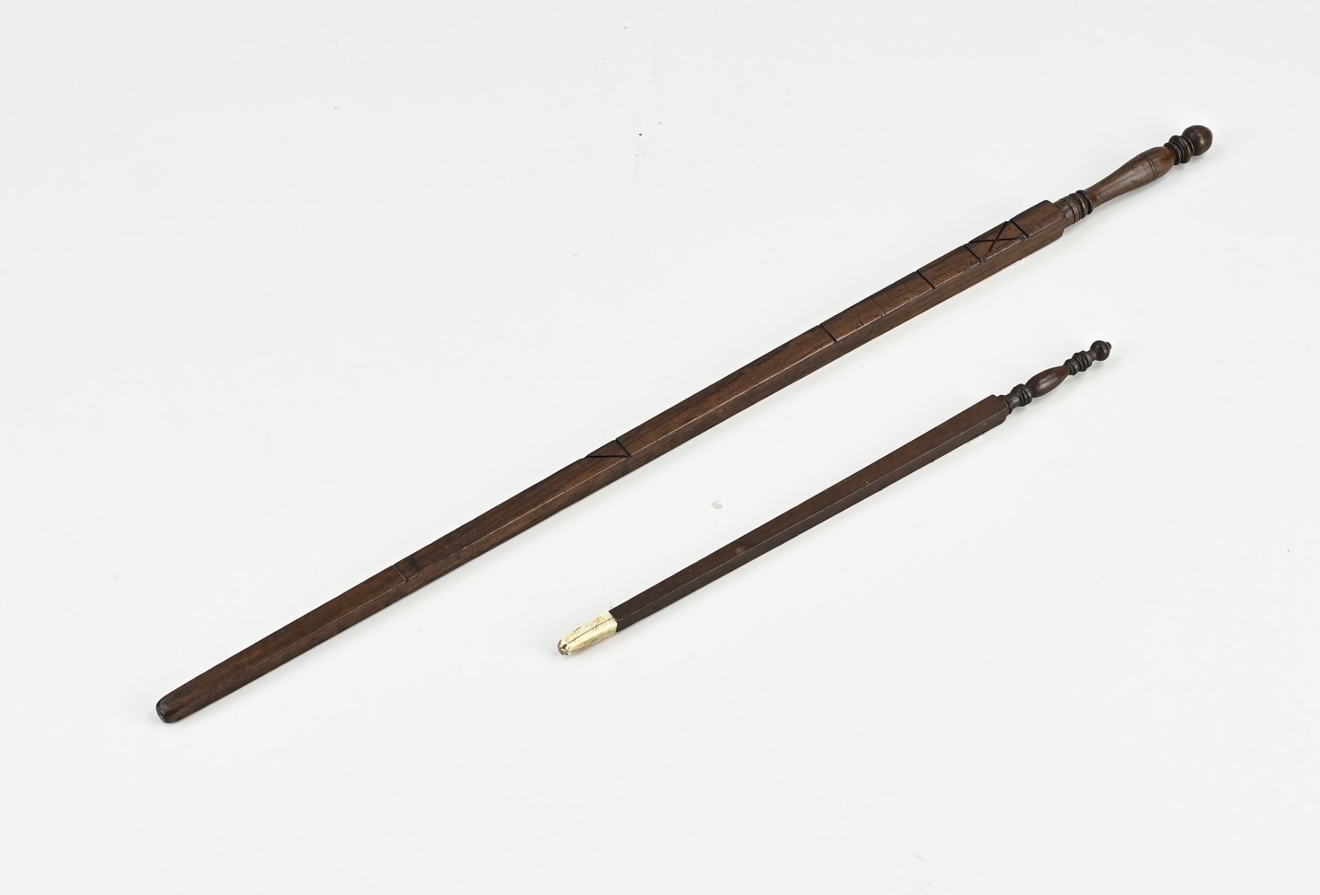 Antique measuring stick + measuring stick