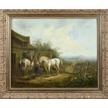 PG van Os, Landscape with figures and horses