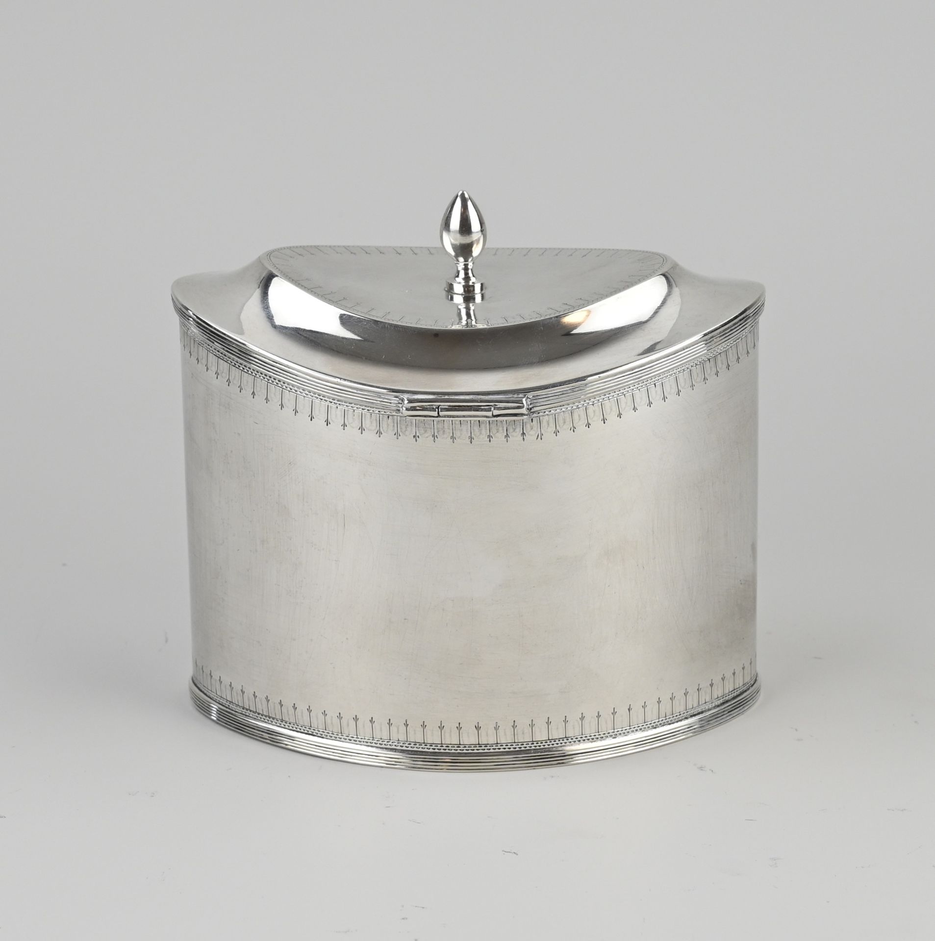 Antique silver tea caddy, 1807-1809 - Image 2 of 2