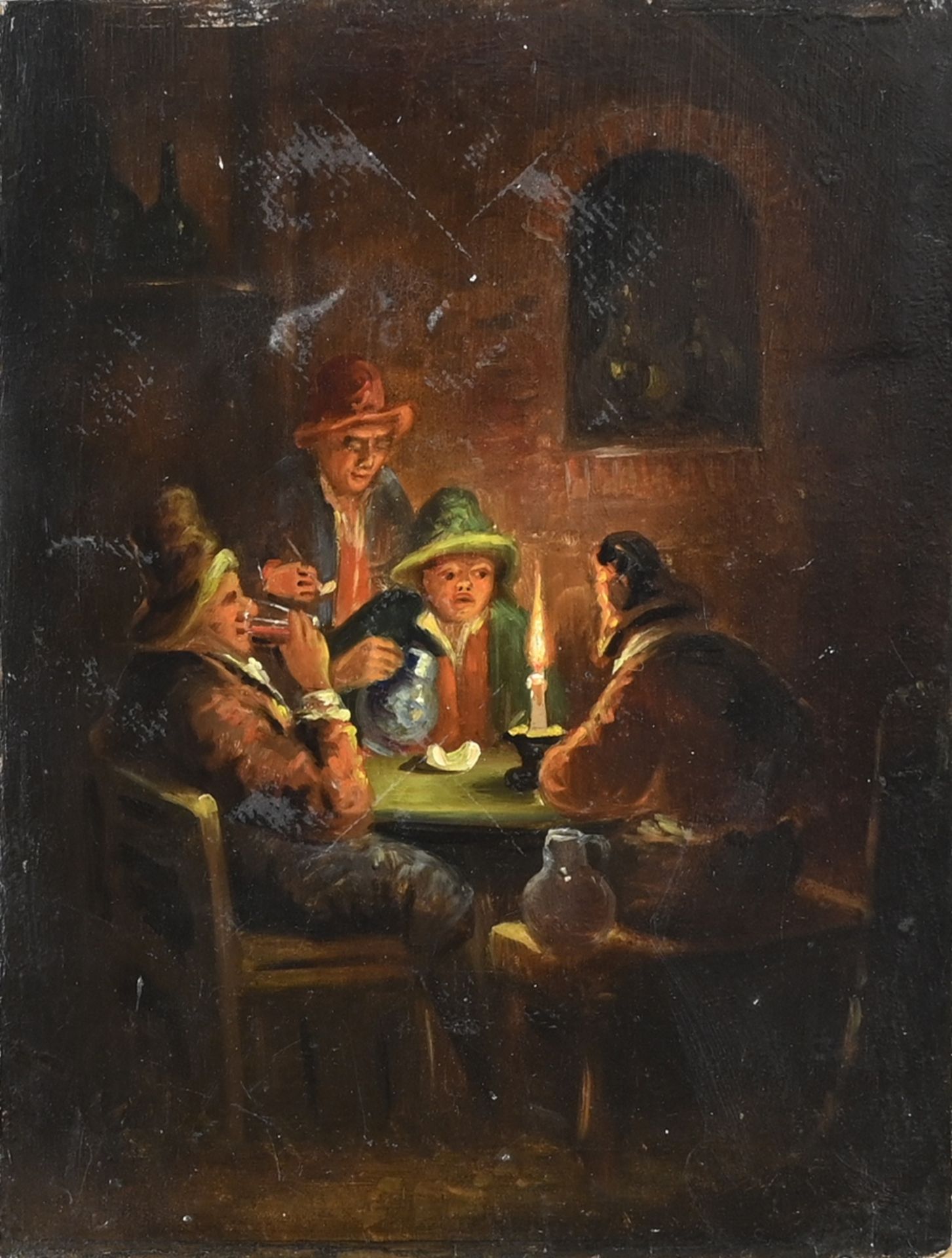 Unsigned, Figures by candlelight in a tavern