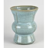 Chinese celadon vase, H 16.5 cm.