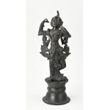 Old/Antique? Chinese bronze dancer, H 41 cm.