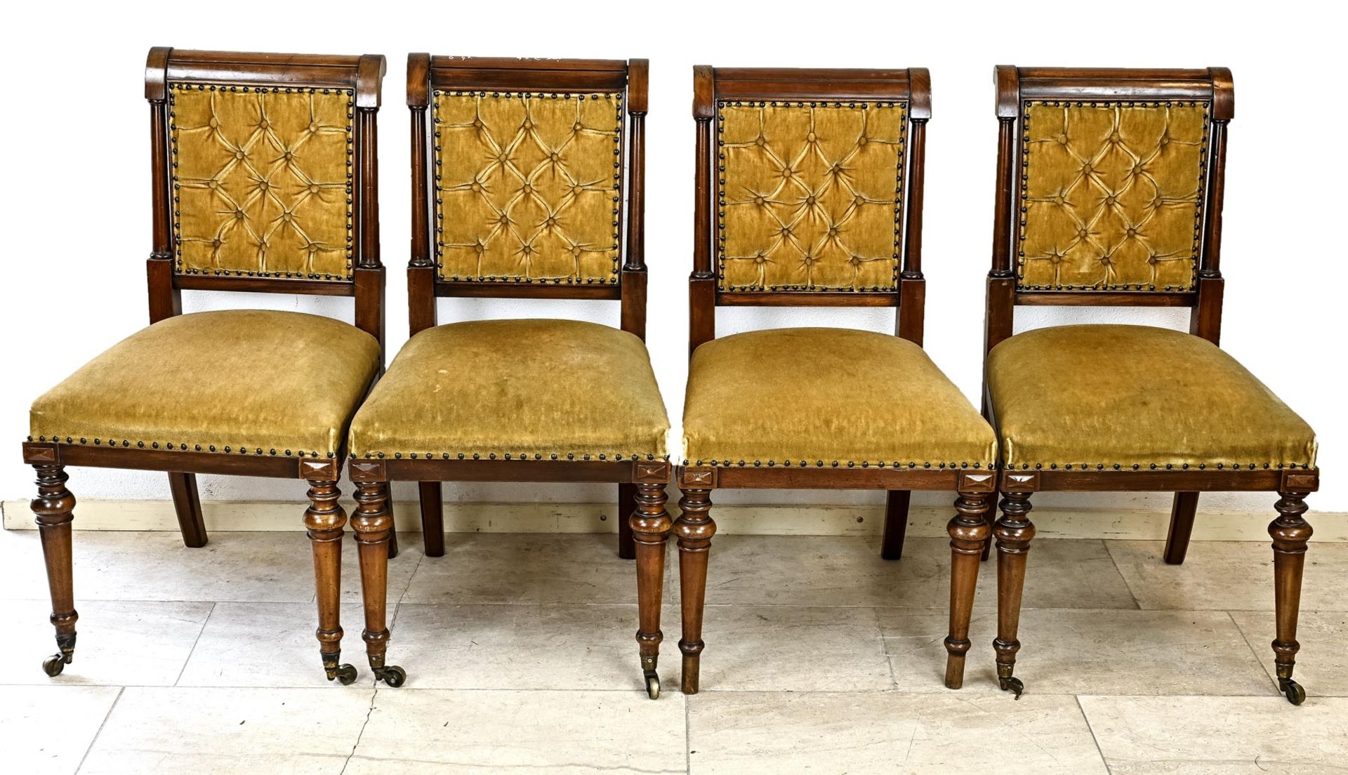 Four Gründerzeit chairs, 1880