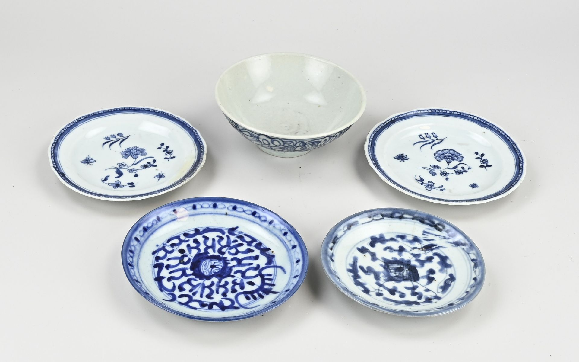 Five Pieces Antique Chinese Porcelain