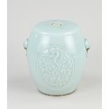 Chinese celadon stool Ø 14 cm.