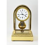 Rare gold plated French mantel clock