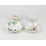 Two 18th - 19th century Chinese cups + saucers