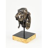 Bronze Basset Dog Head