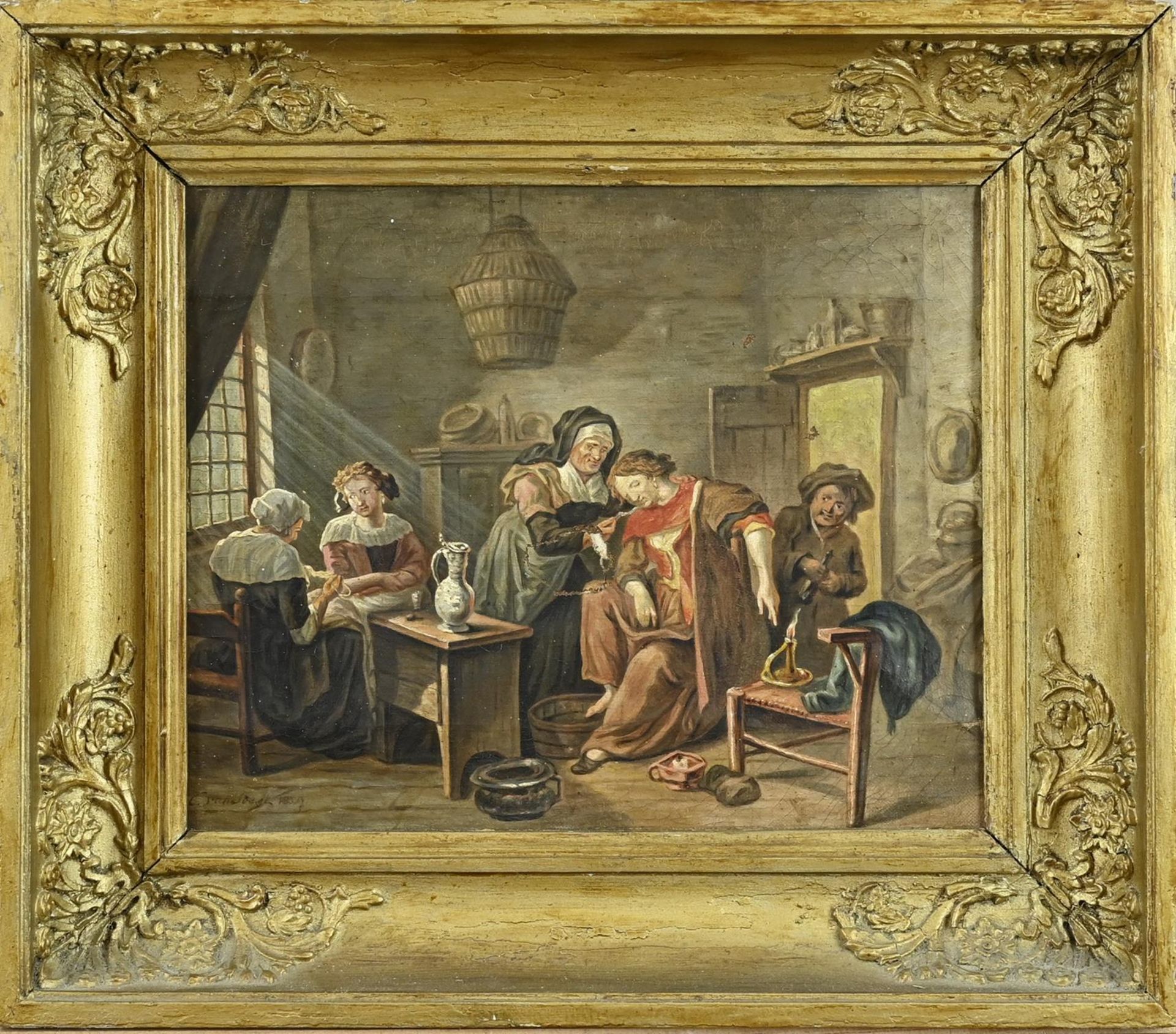 C. van Soest, Figures in the kitchen