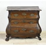 Double curved chest of drawers