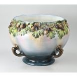 Large majolica flower pot, 1910