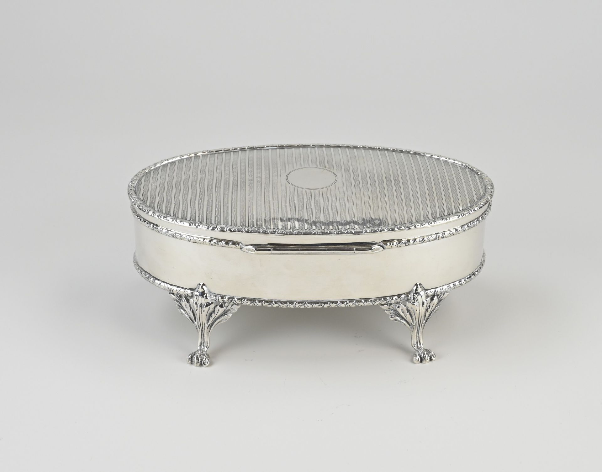 Silver oval box - Image 2 of 2