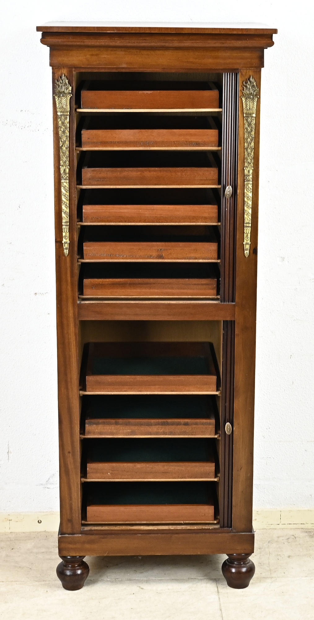 Empire style collector's cabinet