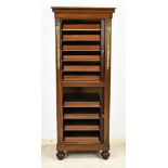 Empire style collector's cabinet