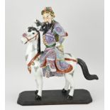 Antique Chinese statue, Emperor on horseback
