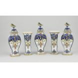 Five-piece French garniture, 1900