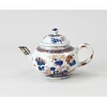 18th century Chinese Imari teapot with silver spout