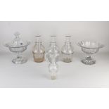 Six parts antique crystal